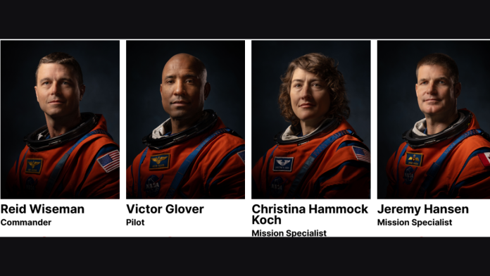 La NASA da a conocer a los miembros de la misión Artemis II