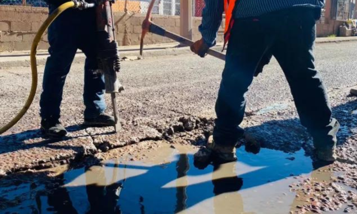 En Nogales, dan mantenimiento a varias calles