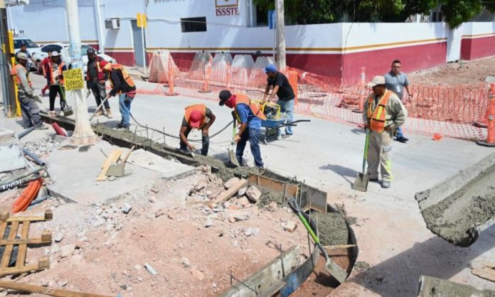 Avanza modernización de la avenida Serdán en Guaymas