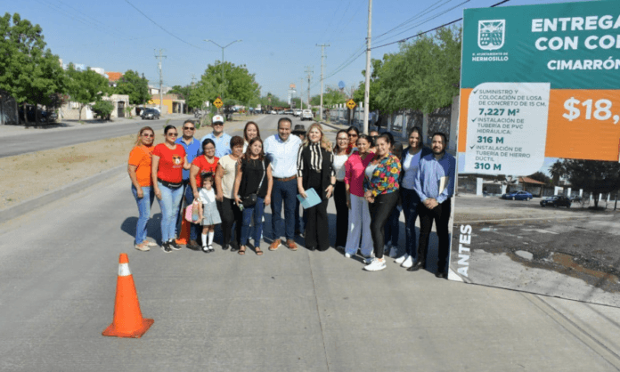 Entregó Toño Astiazarán rehabilitación del bulevar Cimarrón