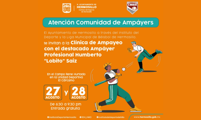 Invita Ayuntamiento de Hermosillo a Clínica de Ampayeo Invita Ayuntamiento de Hermosillo a Clínica de Ampayeo