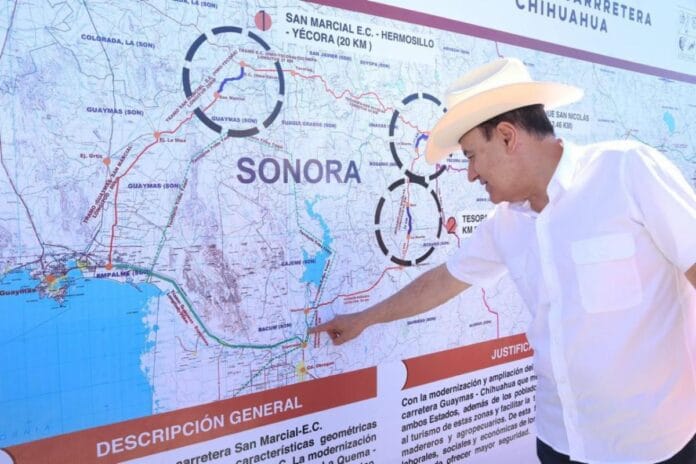 Detona Gobernador Durazo turismo y conectividad con modernización de carretera Guaymas - Chihuahua