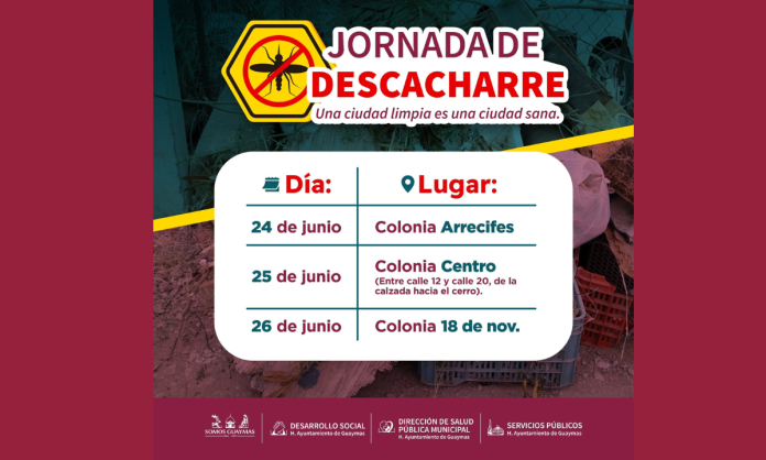descacharre en Arrecifes Habrá jornada de descacharre en Arrecifes, Centro y el sector 18 de noviembre
