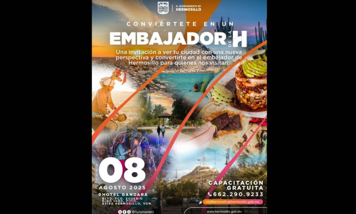 Embajadores de La H Realizará Ayuntamiento de Hermosillo taller gratuito “Embajadores de La H”