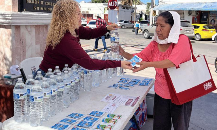 Ayuntamiento de Guaymas instala módulos de hidratación