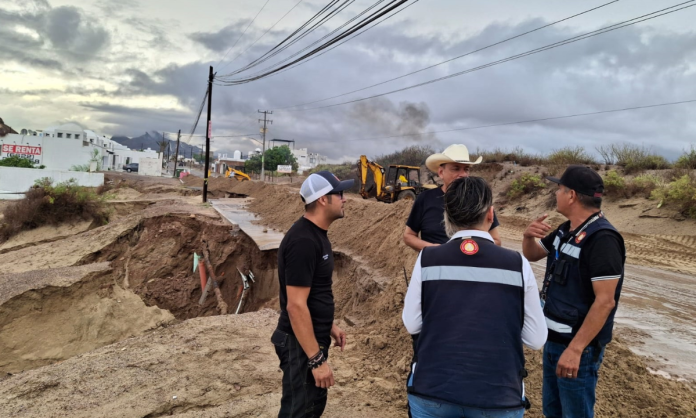 Mantiene Ayuntamiento de Hermosillo coordinación ante remanente del huracán Lorena en Bahía de Kino