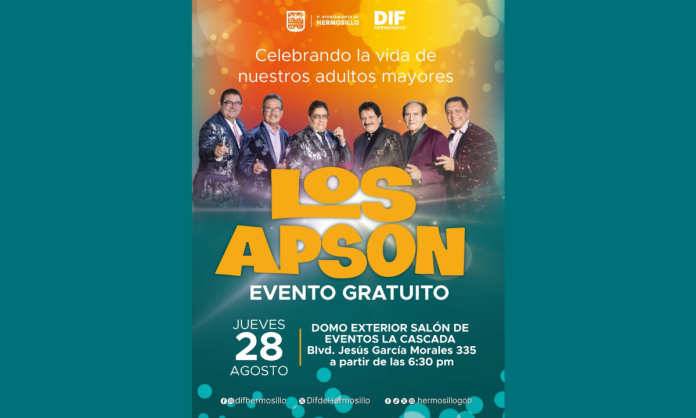 Los Apson Ofrecerá Ayuntamiento de Hermosillo concierto gratuito de Los Apson a los abuelitos en su día