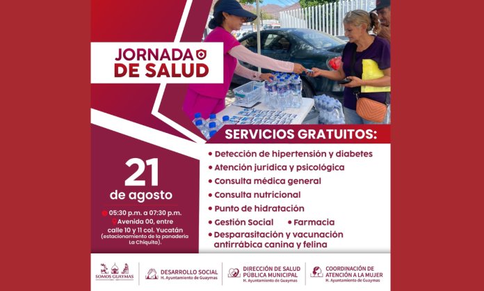 colonia Yucatan Llevarán jornada de salud a la colonia Yucatán