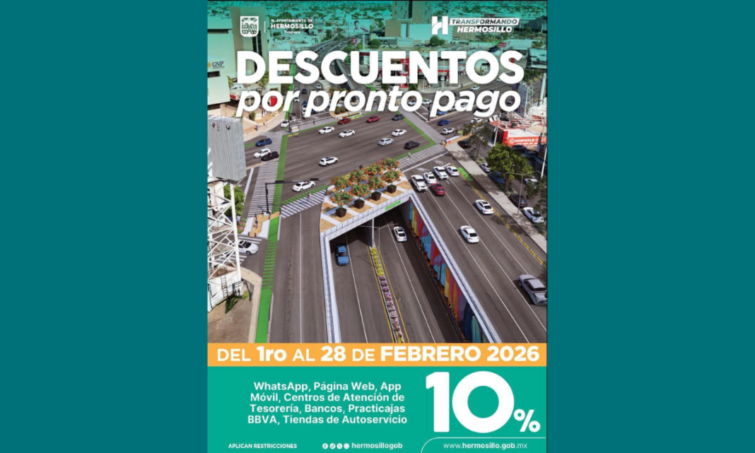 Invita TesorerĆa Municipal a aprovechar Ćŗltimos dĆas con el 10% de descuento por pronto pago en Predial 2026