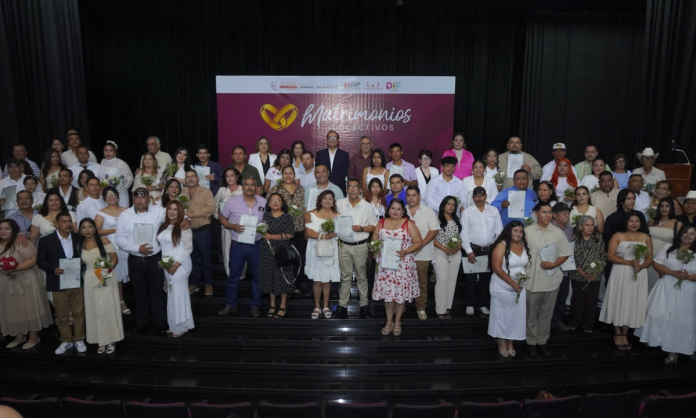 Llevan a cabo la jornada de matrimonios colectivos gratuita