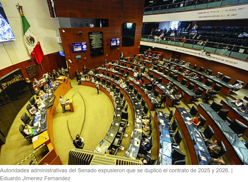 Escándalo en el Senado: aparece dos veces contrato millonario y ahora quieren borrarlo